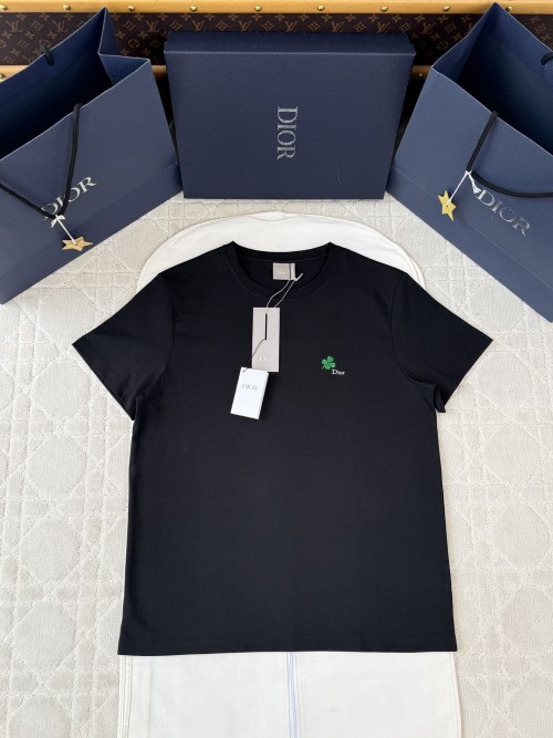[A알] 디올 티셔츠 데이지 자수 레귤러 핏