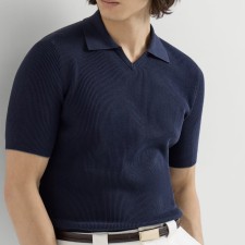 [GTR] 브루넬로 쿠치넬리 반팔 스웨터 립 니트 코튼 3Color