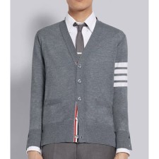[터보공장] 톰브라운 가디건 파인 메리노 울 브이넥 3Color