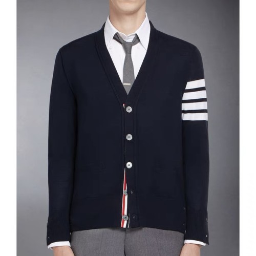 [터보공장] 톰브라운 가디건 파인 메리노 울 브이넥 3Color