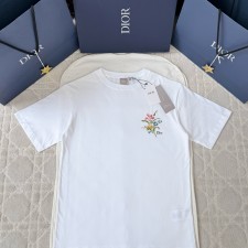 [A알] 디올 티셔츠 시그릿 가든 모티프 릴렉스 핏 2Color