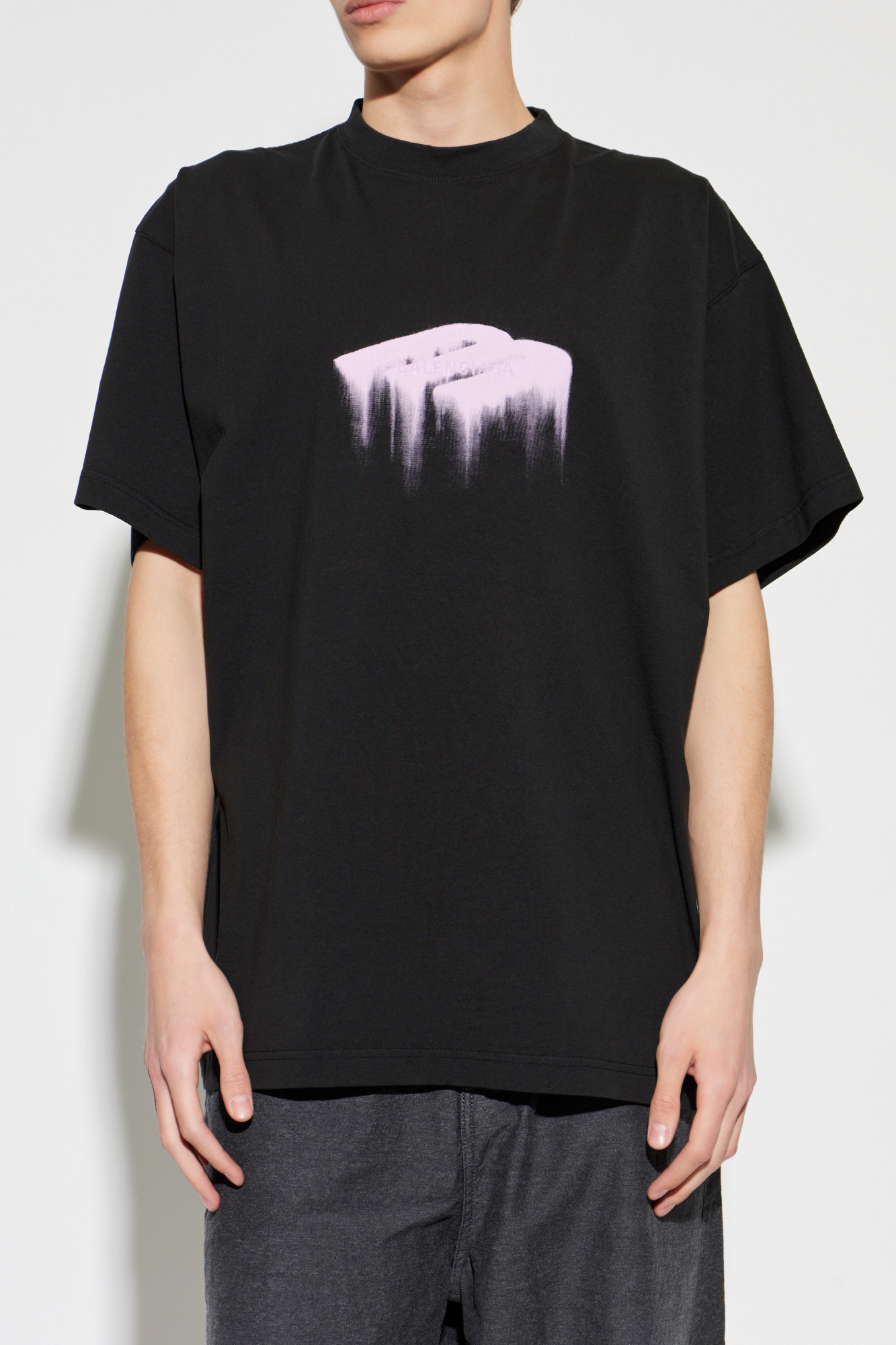 [계단] 발렌시아가 티셔츠 웻 브러시 2Color