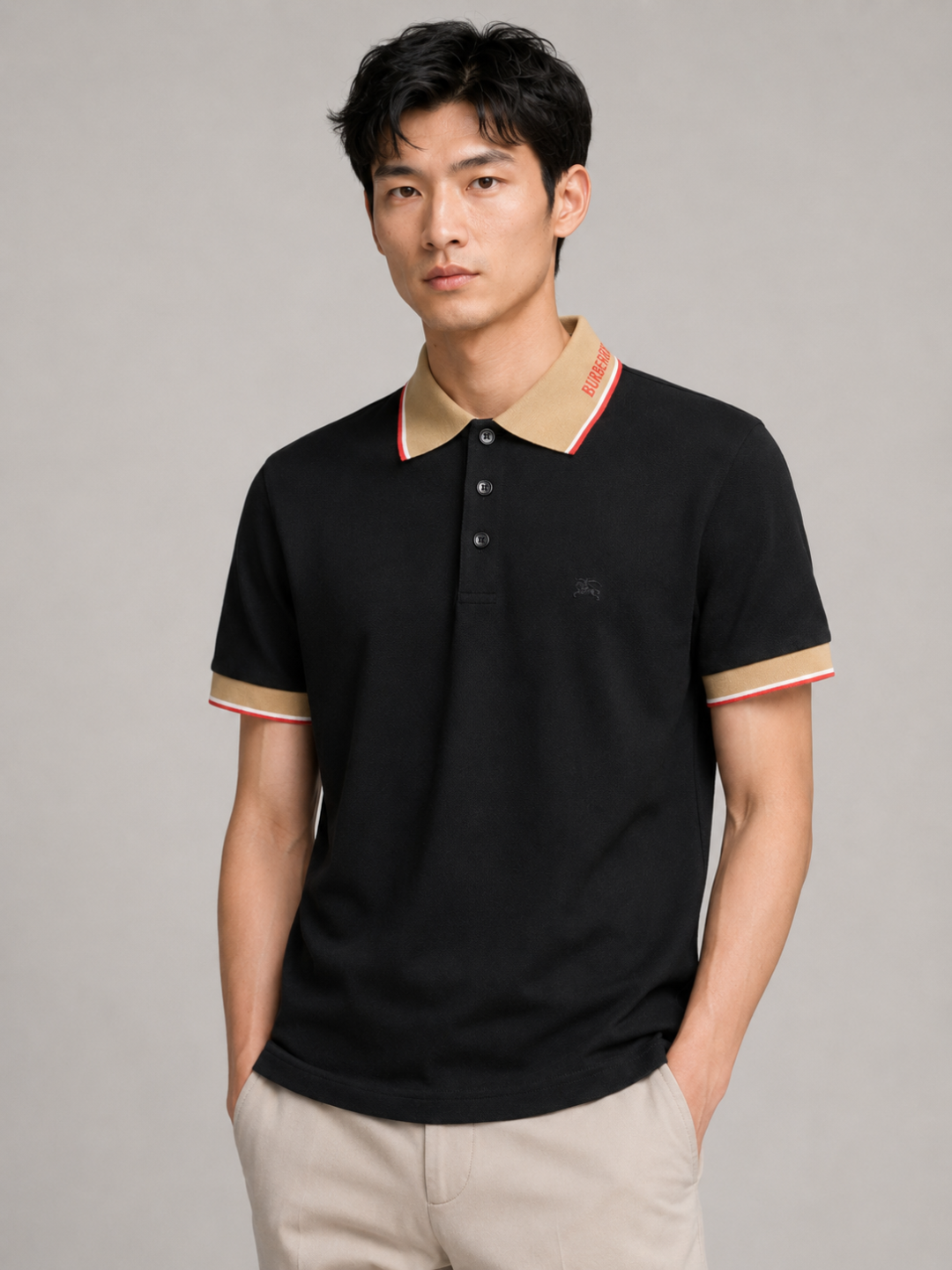 [GTR] 버버리 폴로 티셔츠 로고 칼라 코튼 2Color