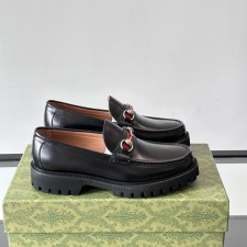 [남성 구두] 구찌 홀스빗 로퍼 웹 블랙