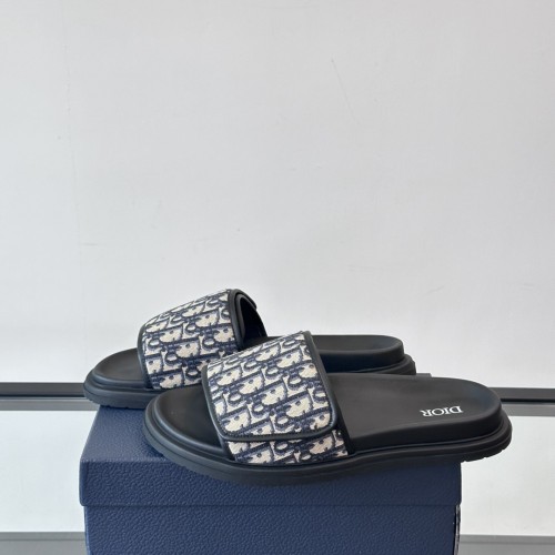 [남성 샌들] 디올 아쿠아 샌들 오블리크 블랙