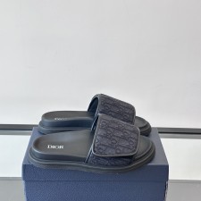 [남성 샌들] 디올 아쿠아 샌들 오블리크 블루