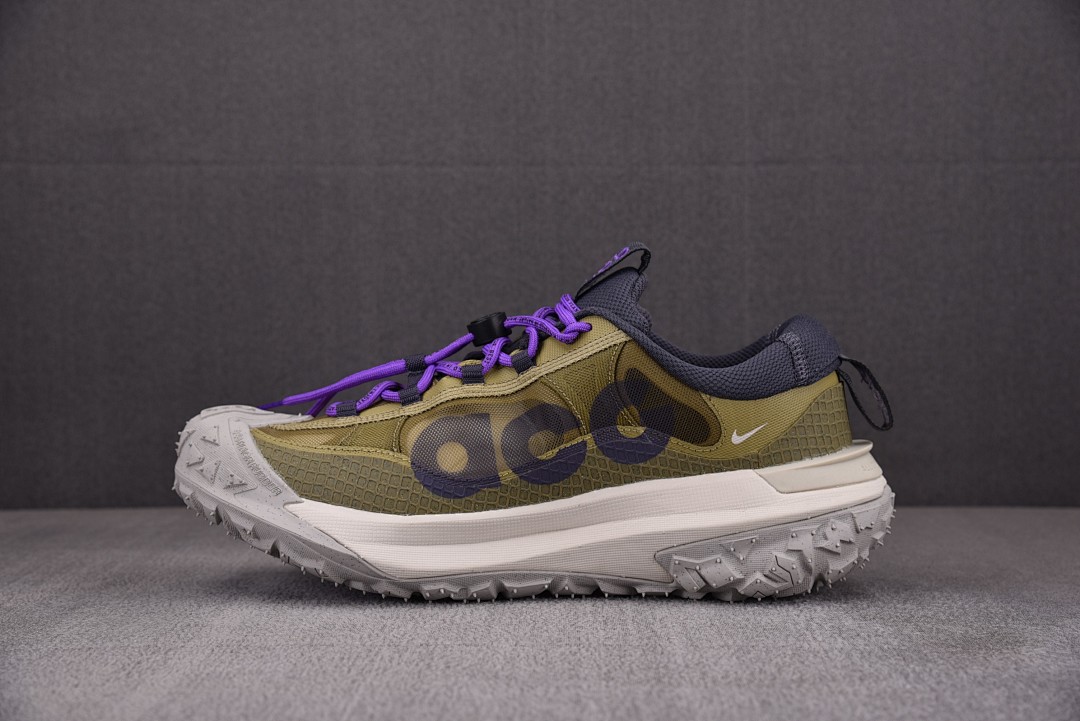 [남여공용 신발] 나이키 ACG 마운틴 플라이 2 로우 뉴트럴 올리브 앤 마운틴 그레이프 DV7903-200