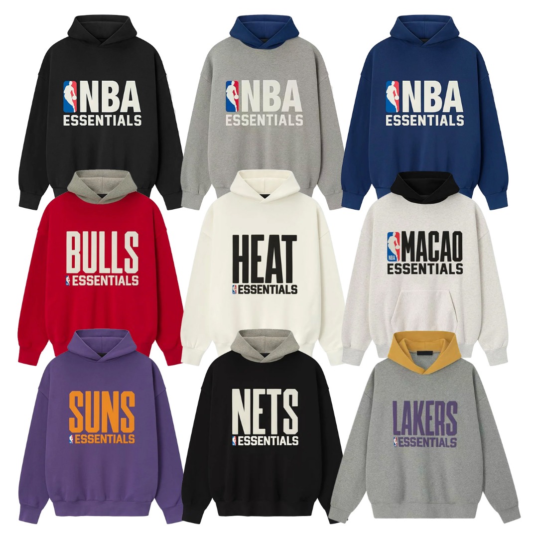 [세나] 피어오브갓 에센셜 x NBA 후드 9Color