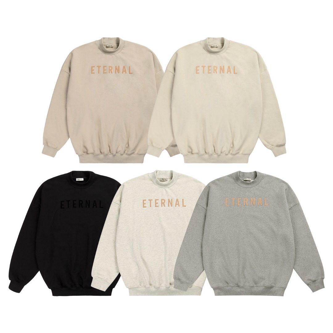 [세나] 피어오브갓 이터널 스웻셔츠 로고 플로킹 5Color