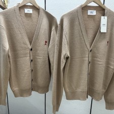 [탑아] 아미 울 가디건 스몰 하트 로고